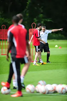 Season 13-14 Prints: Bristol City FC: John Pemberton Leads Pre-Season Training Session