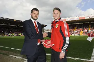 Bristol City FC: Jon Lansdown Presents Wales Age Group Caps to Players during Half Time at Ashton Gate, 2013 (Bristol City vs. Huddersfield, Championship)
