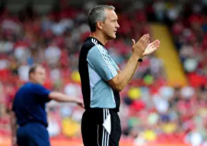 Bristol City V Ipswich Town Prints: Bristol City FC: Keith Milen Leads the Charge Against Ipswich Town in Championship Clash at Ashton Gate Stadium