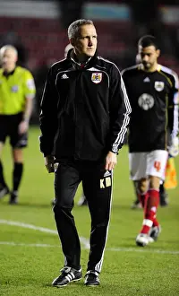 Bristol City FC: Keith Miljen in Action at Ashton Gate Stadium - Bristol City vs Middlesbrough, Championship Match (15/01/2011)