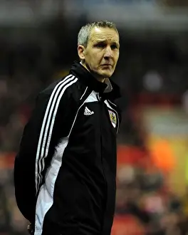 Bristol City V Crystal Palace Prints: Bristol City FC: Keith Milnen at the Helm vs Crystal Palace