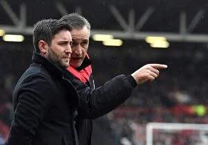 Images Dated 13th February 2016: Bristol City FC: Lee Johnson and John Pemberton Lead the Charge Against Ipswich Town
