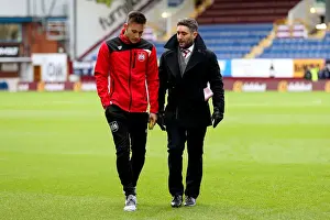 Burnley Prints: Bristol City FC: Lee Johnson and Josh Brownhill Pre-Match Huddle at Turf Moor (28.01.17)