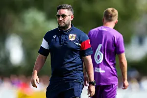 Bristol City FC: Lee Johnson's Half-Time Arrival at Pre-Season Friendly vs. Bristol Manor Farm (09.07.2017)
