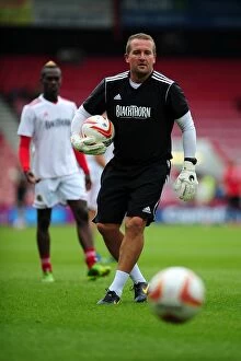 Images Dated 27th July 2013: Bristol City FC: Lee Kendall Focuses on Goalkeeping at Bournemouth's Pre-Season Training, 2013
