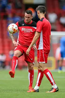 Bristol City V Portsmouth Prints: Bristol City FC: Lee Tomlin and Callum O'Dowda Warming Up Ahead of Bristol City v Portsmouth (30)