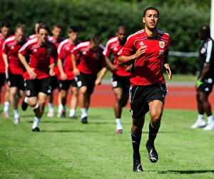 Pre Season Tour Sweden Prints: Bristol City FC: Lewin Nyatanga in Focus during Training