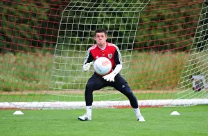 Pre-season Training Prints: Bristol City FC: Lewis Carey's Focused Pre-Season Training