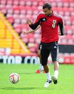Open Day Prints: Bristol City FC: Liam Fontaine Conducts Pre-Season Training Session