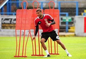 Images Dated 29th July 2012: Bristol City FC: Liam Fontaine Kicks Off Pre-Season Training, July 2012