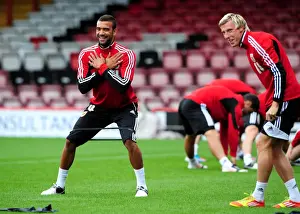 Open Day Prints: Bristol City FC: Liam Fontaine Leads Pre-Season Training, July 2012