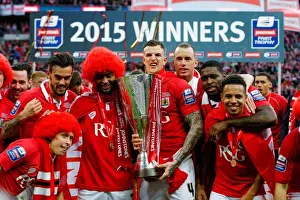 Final Prints: Bristol City FC Lift the Football League Trophy after Winning 2-0 against Walsall at Wembley Stadium