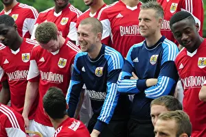Framed Print : Bristol City FC: A Light-Hearted Moment at the Avon Gorge Hotel - Frank Fielding Laughs