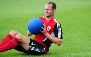 Images Dated 4th July 2011: Bristol City FC: Louis Carey Leads Pre-Season Training as Team Captain