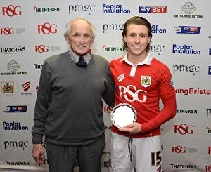 Images Dated 10th February 2015: Bristol City FC: Man of the Match Awarded at Ashton Gate after Win against Port Vale