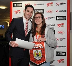 Images Dated 4th February 2014: Bristol City FC: Man of the Match Presentation vs Coventry City (04/02/2014)