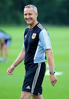 Pre-season Training Collection: Bristol City FC: Manager Keith Miljen in Action during Pre-Season Training