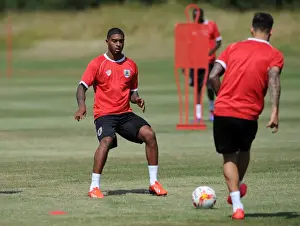 Training - 2 July 2014 Prints: Bristol City FC: Mark Little in Intense Training Focus (July 2, 2014)