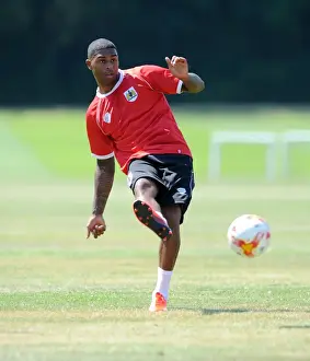 Training - 2 July 2014 Prints: Bristol City FC: Mark Little in Intense Training Focus (July 2, 2014)