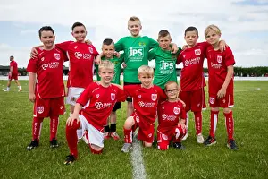 Bristol City FC Mascots in Action at Hengrove Athletic Pre-Season Community Match