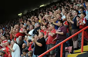 Bristol City V MK Dons Prints: Bristol City FC: Minutes Applause for Mark Saunders (54) at Ashton Gate