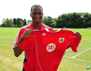 Pre-Season Training Prints: Bristol City FC: New Signing Kalifa Cisse Gears Up for the New Season at Pre-Season Training