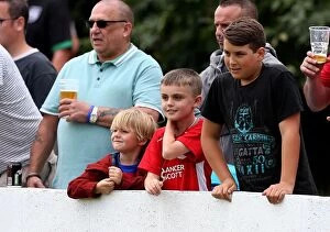 Images Dated 10th July 2016: Bristol City FC: Passionate Fans in Action at Hengrove Athletic Pre-Season Friendly