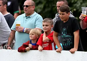 The Grove Prints: Bristol City FC: Passionate Fans in Action at Hengrove Athletic Pre-Season Friendly