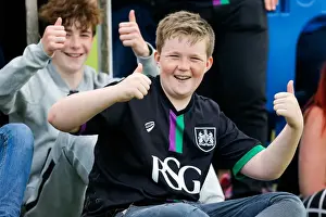 Bristol City FC: Passionate Fans in Action at Hengrove Athletic Pre-Season Match