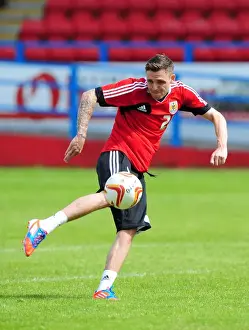 Framed Print : Bristol City FC: Paul Anderson Training during Scotland Tour Pre-Season (July 2012)