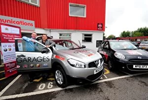 Images Dated 3rd August 2012: Bristol City FC Receives New Media Car from Wessex Garages Ahead of Pre-Season Open Day (July 2012)