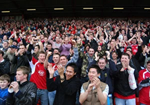 Images Dated 7th May 2008: Bristol City FC: A Sea of Unwavering Passion and Loyalty - Pride of the Devoted Fans