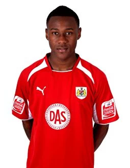 Head Shots Collection: Bristol City FC: Season 08-09 - Jamal Campbell-Ryce's Intense Head Shots