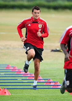 Images Dated 1st July 2010: Bristol City FC: Stephen Henderson in Focus during Championship Pre-Season Training