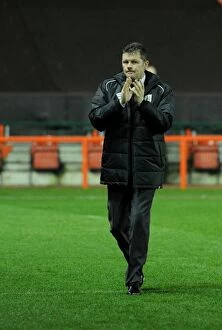 Images Dated 13th January 2015: Bristol City FC: Steve Cotterill Acknowledges Supporters Before FA Cup Replay vs Doncaster Rovers