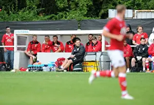 Bristol City Community Match Prints: Bristol City FC: Steve Cotterill Gives Instructions during Pre-Season Friendly at Brislington Stadium (July 2015)
