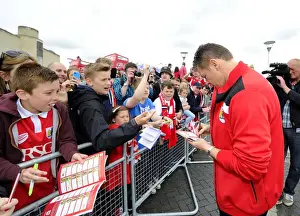 City Of Bristol Prints: Bristol City FC: Steve Cotterill Signs Autographs during Celebration Tour (04/05/2015)