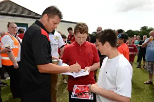 Brislington Prints: Bristol City FC: Steve Cotterill Signs Autographs at Pre-Season Friendly, 2015