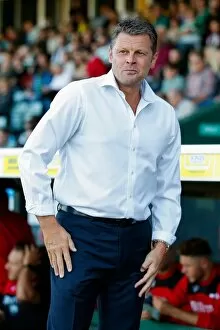 Images Dated 30th July 2015: Bristol City FC: Steve Cotterill Watches as City Face Yeovil Town in Pre-Season Friendly, 2015