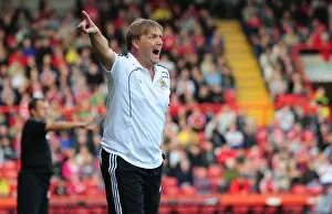 Images Dated 15th October 2011: Bristol City FC: Steve Wigley Takes Charge vs Peterborough United in Championship Clash (15/10/2011)