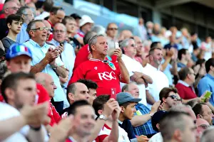 Bristol City V Wigan Athletic Prints: Bristol City FC: Thrilling Championship Victory - Fans Celebrate in New West Stand