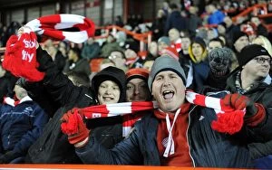 Images Dated 29th January 2015: Bristol City FC: Thrilling Johnstones Paint Trophy Victory over Gillingham - Ashton Gate Stadium