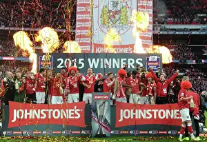 bristol city fc triumph wembley johnstones paint trophy victory