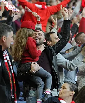 Bristol City FC Triumphs in Johnstone's Paint Final: Dean Edwards Celebration