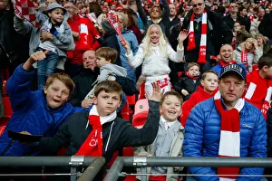 Bristol City FC: Unforgettable Moment of Triumph - Fans Euphoria at Wembley Stadium after Scoring the Second Goal, 2015 (Johnstones Paint Trophy Final)