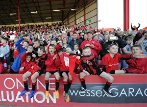 Framed Print : Bristol City FC: Unforgettable Moment of Triumph - Thrilling Celebrations at Ashton Gate, April 18, 2015 Framed Print : Bristol City FC: Unforgettable Moment of Triumph - Thrilling Celebrations at Ashton Gate, April 18, 2015