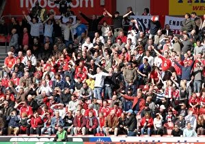 Images Dated 7th April 2008: Bristol City FC: Unwavering Passion of Devoted Fans
