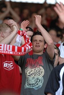 Crystal Palace v Bristol City Play Off 1st Leg Collection: Bristol City FC: Unwavering Passion of the Fans