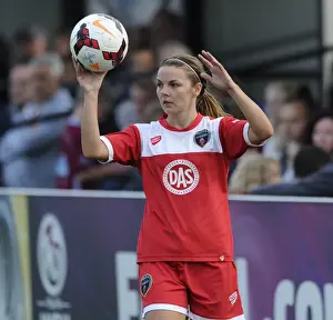 Bristol City FC vs Arsenal Ladies: Loren Dykes in Action during the FA WSL Match at SGS Wise Campus (2014)
