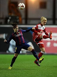 Images Dated 13th November 2014: Bristol City FC vs. FC Barcelona: A Football Rivalry - Sophie Ingle vs